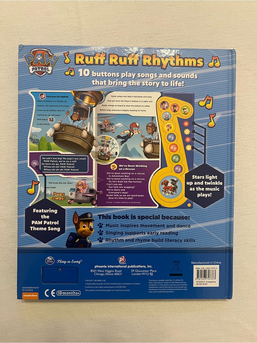 Paw Patrol Story Reader Go + Ruff Ruff Rhythms Interactive Book Bundle - Picture 5 of 5